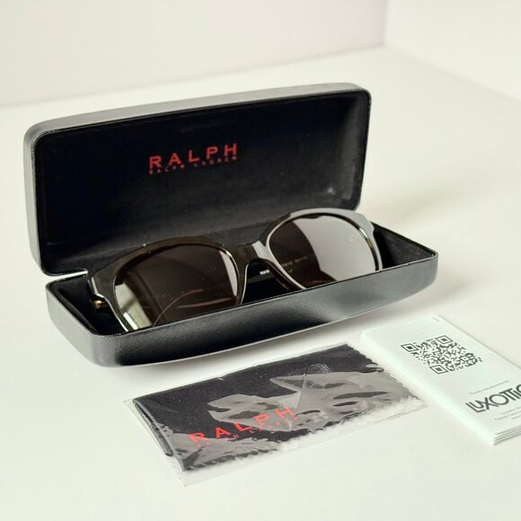 Ralph RA5191 1378/13 Cat Eye Sunglasses 55mm Dark Havana Brown Gradient Women's - Picture 2 of 6